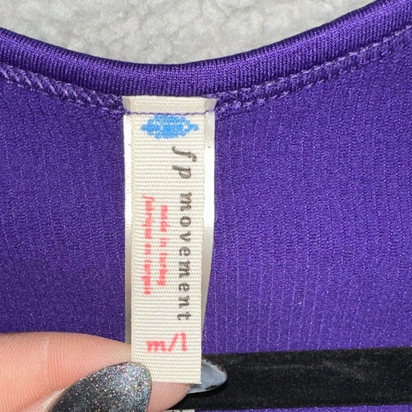 Free People Movement Top Bail Out Womens M/L Long Sleeve Layer Henley Crop Top N - Picture 6 of 13